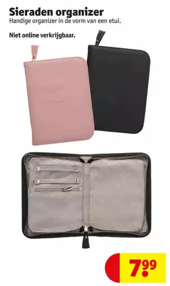 Kruidvat Sieraden organizer aanbieding