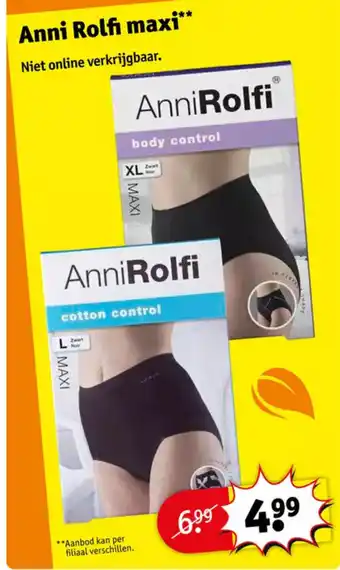 Kruidvat Anni Rolfi maxi aanbieding