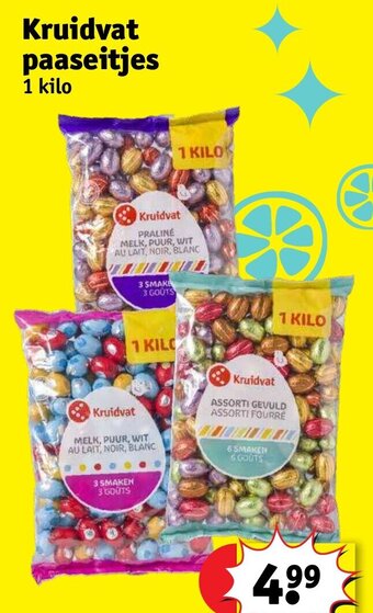 Kruidvat paaseitjes 1 kilo aanbieding