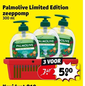 Kruidvat Palmolive Limited Edition zeeppomp 300 ml aanbieding