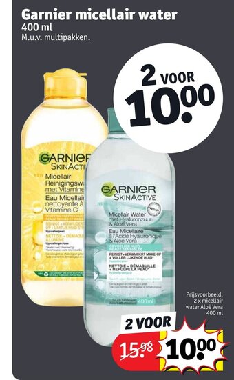 Kruidvat Garnier micellair water 400 ml aanbieding
