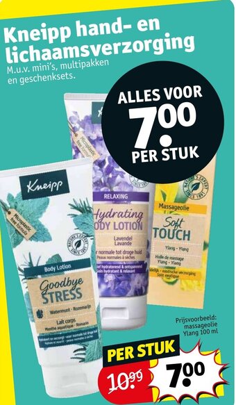 Kruidvat Kneipp hand-en lichaamsverzorging aanbieding