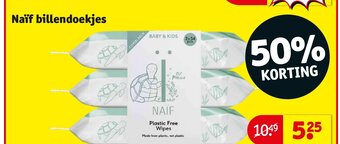 Kruidvat Naif billendoekjes aanbieding