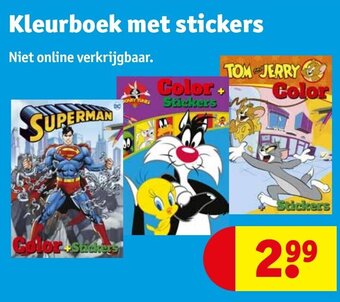 Kruidvat Kleurboek met stickers aanbieding