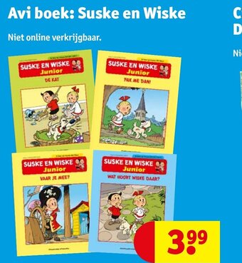 Kruidvat Avi boek: Suske en Wiske aanbieding