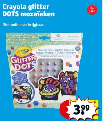 Kruidvat Crayola glitter DOTS mozaieken aanbieding