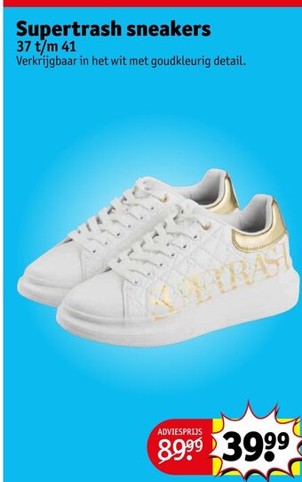 Kruidvat Supertrash sneakers 37 t/m 41 aanbieding