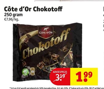 Kruidvat Cote d'Or Chokotoff 250 gram aanbieding