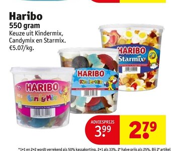 Kruidvat Haribo 550 gram aanbieding