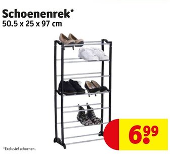 Kruidvat Schoenenrek 50,5 x 25 x 97 cm aanbieding