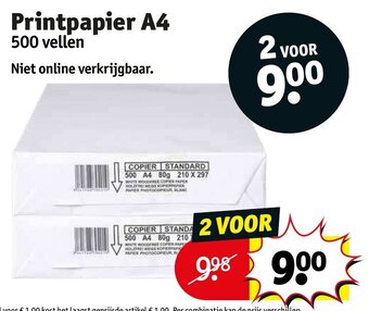 Kruidvat Printpapier A4 500 vellen aanbieding