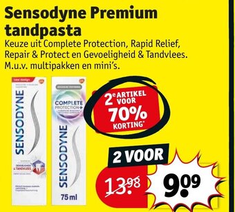 Kruidvat Sensodyne Premium tandpasta aanbieding