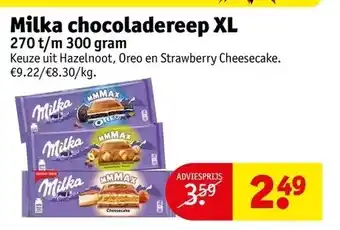 Milka chocoladereep xl