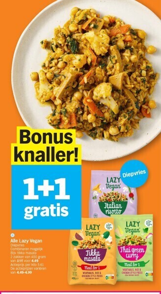 Albert Heijn Alle lazy vegan aanbieding