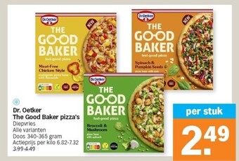 Albert Heijn Dr. Oetker The Good Baker pizza's aanbieding