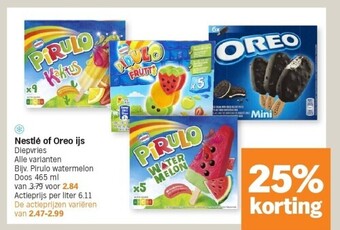 Albert Heijn Nestlé of oreo ijs aanbieding