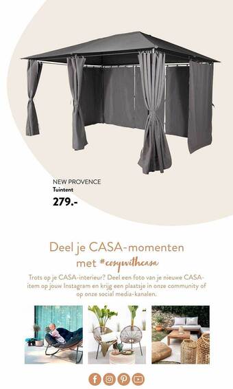 Casa New provence tuintent aanbieding