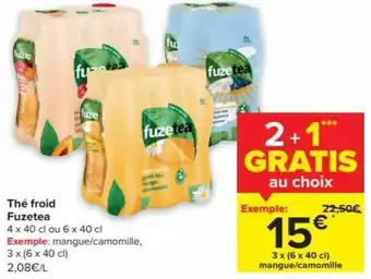 Fuze Tea the froid 3x(6x40CL) 2+1 gratis