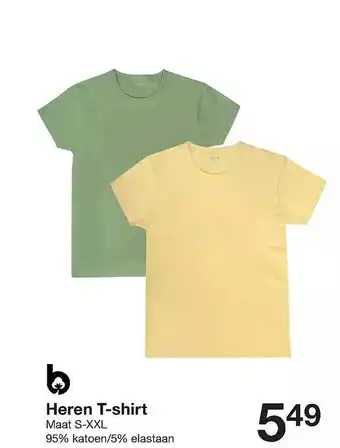 Zeeman Heren tshirt aanbieding