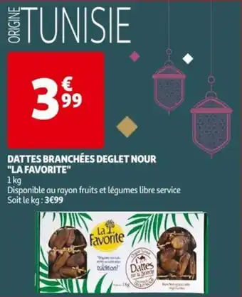 Dattes branchees deglet nour "la favorite" 1KG