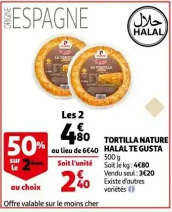 Te Gusta tortilla nature halal 500 g