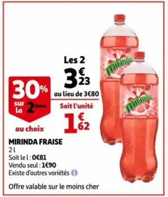 Mirinda fraise 2 L