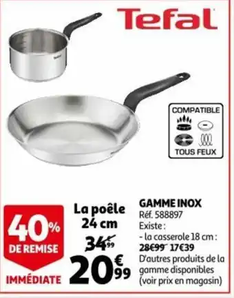 Tefal gamme inox la poele 24cm