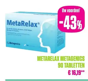 Medi Market Metarelax metagenics 90 tabletten aanbieding