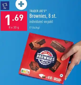 ALDI Trader joe's brownies, 8 st. 8 x 30g aanbieding