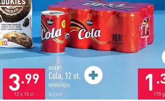 ALDI River cola, 12 st. 12 x 15cl aanbieding