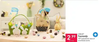 ALDI Living art paasmandje per stuk aanbieding