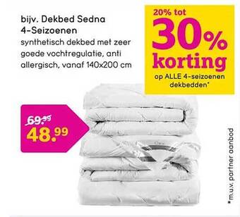 Leen Bakker Dekbed sedna 4-seizoenen aanbieding