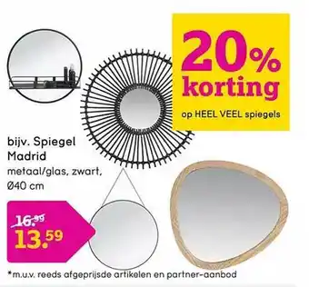 Leen Bakker Heel veel spiegels aanbieding