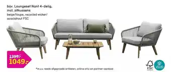 Loungeset nant 4-delig