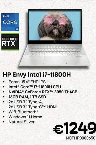 CompuDeals Hp envy intel i7-11800h aanbieding