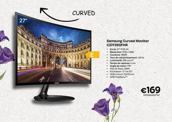 CompuDeals Samsung curved monitor c27f390fhr aanbieding