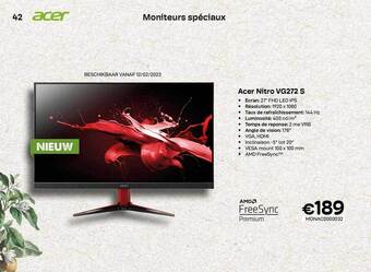 CompuDeals Acer nitro vg272 s aanbieding
