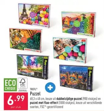 ALDI Trefl puzzel 68,3 x 48cm per stuk aanbieding