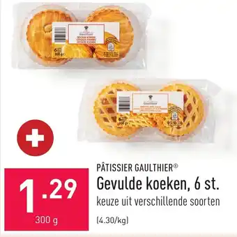 ALDI Patissier gaulthier gevulde koeken, 6 st. 300g aanbieding