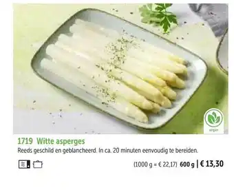 Bofrost Witte asperges aanbieding