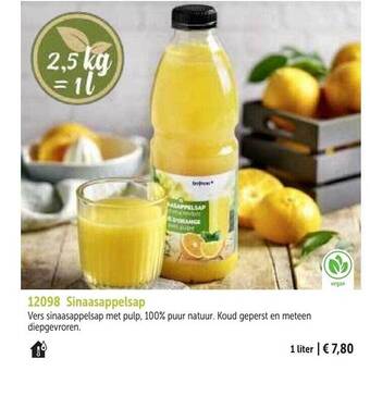 Bofrost Sinaasappelsap aanbieding