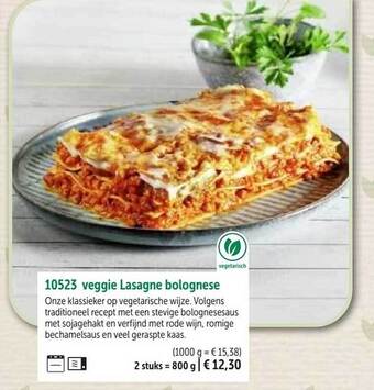 Veggie lasagne bolognese