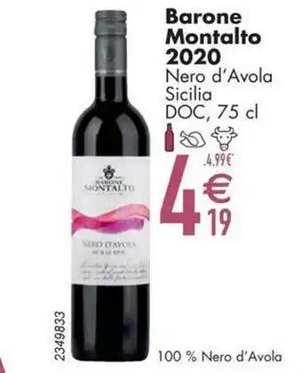 Cora Barone montalto 2020 nero d'avola sicilia doc aanbieding