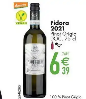 Fidora 2021 pinot grigio doc