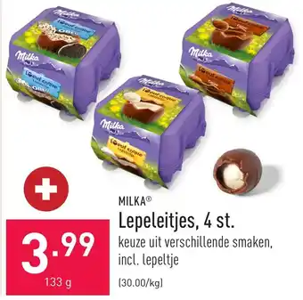 ALDI Milka lepeleitjes, 4 st. 133g aanbieding
