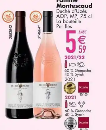 Cora Famille montescaud duché d'uzès aop aanbieding