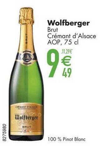 Wolfberger brut crémant d'alsace aop