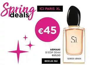 ICI PARIS XL Armani si edp 30ml aanbieding