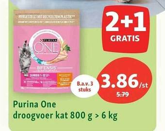 Maxi Zoo Purina one droogvoer kat 800 g > 6 kg aanbieding