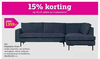 Leen Bakker Hoeksalon arwin aanbieding